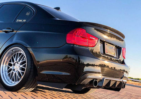 BMW 3 Series E90 M Sport 2005-2012 Rear Bumper Diffuser Carbon Fiber/FRP-Ahacarbon