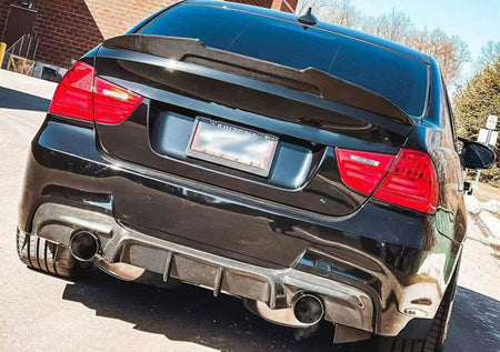 BMW 3 Series E90 M Sport 2005-2012 Rear Bumper Diffuser Carbon Fiber/FRP-Ahacarbon