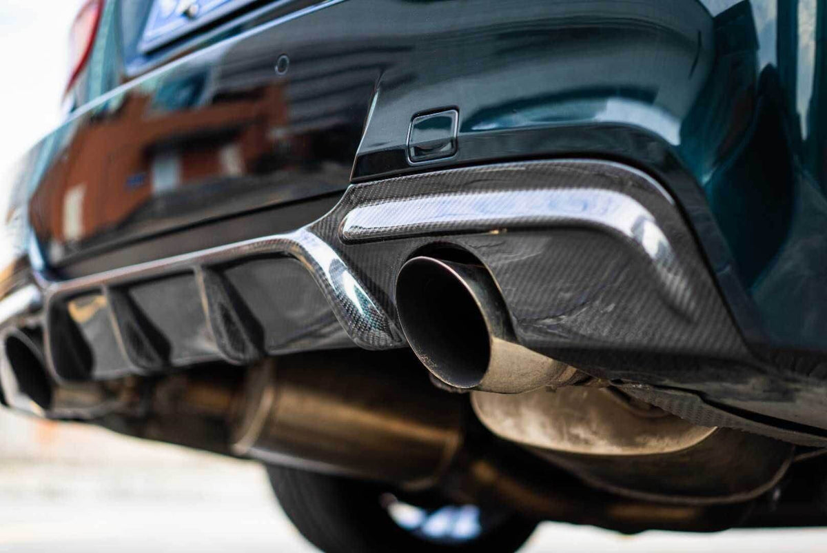 BMW 3 Series E90 M Sport 2005-2012 Rear Bumper Diffuser Carbon Fiber/FRP-Ahacarbon