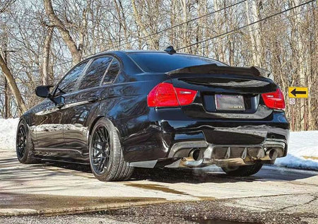 BMW 3 Series E90 M Sport 2005-2012 Rear Bumper Diffuser Carbon Fiber/FRP-Ahacarbon
