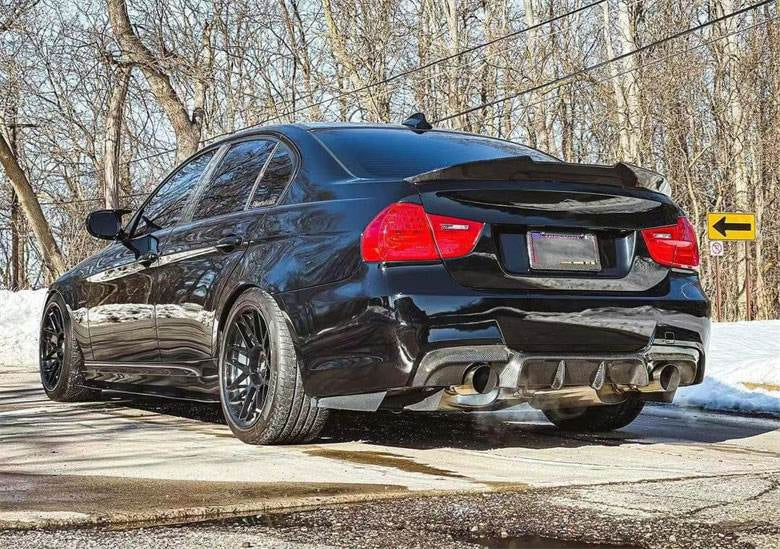 BMW 3 Series E90 M Sport 2005-2012 Rear Bumper Diffuser Carbon Fiber/FRP-Ahacarbon