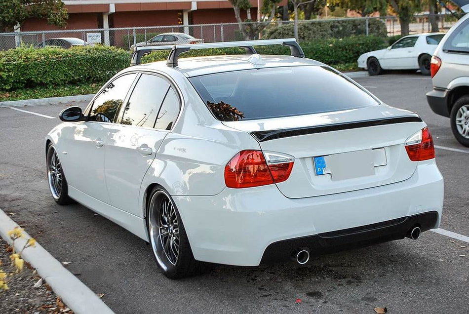 BMW 3 Series E90 M Sport 2005-2012 Rear Bumper Diffuser Carbon Fiber-Ahacarbon