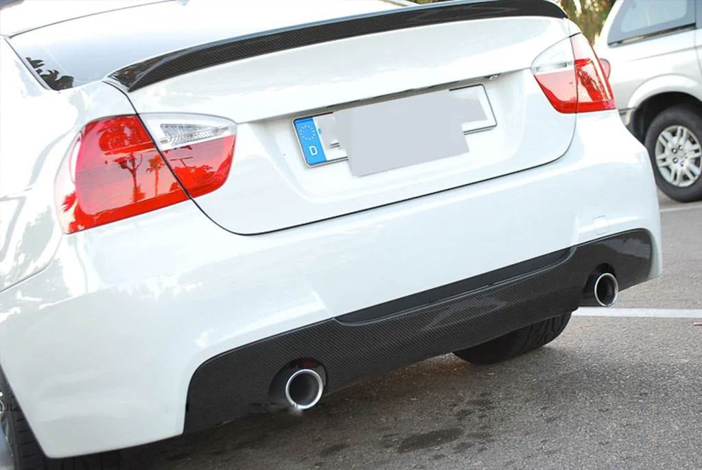 BMW 3 Series E90 M Sport 2005-2012 Rear Bumper Diffuser Carbon Fiber-Ahacarbon