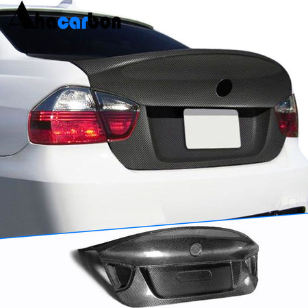 BMW 3 Series E90 M3 Pre-LCI 2005-2008 Rear Trunk Lid Cover Carbon Fiber-Ahacarbon