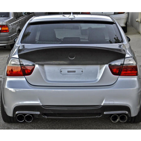BMW 3 Series E90 Pre-LCI 2005-2008 Rear Trunk Spoiler Carbon Fiber-Ahacarbon