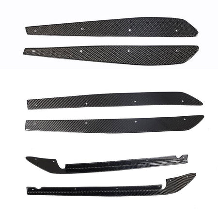 BMW 3 Series E92 E93 M3 Rear Bumper Diffuser Cover With Vents Carbon Fiber-Ahacarbon