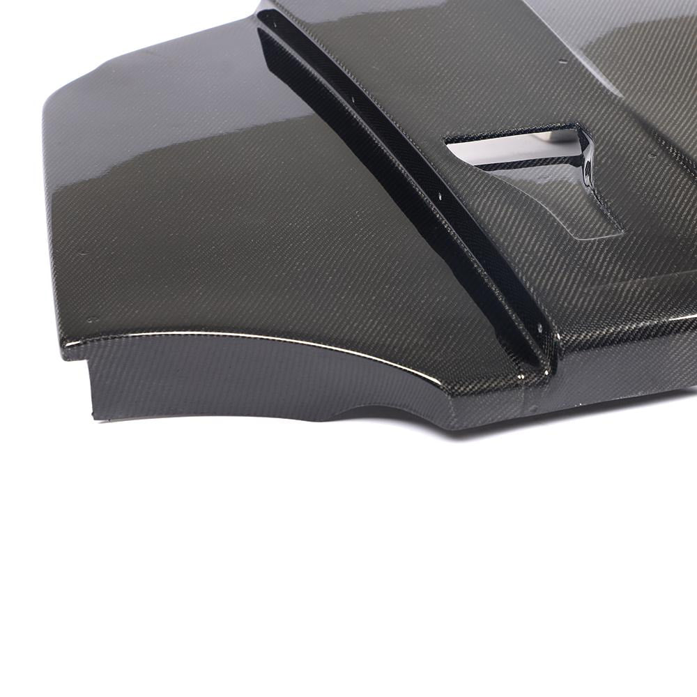 BMW 3 Series E92 E93 M3 Rear Bumper Diffuser Cover With Vents Carbon Fiber-Ahacarbon