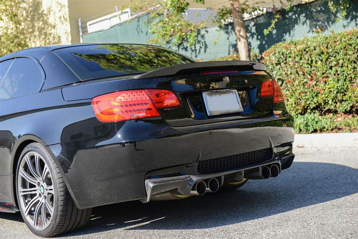 BMW 3 Series E92 E93 M3 2008-2013 Rear Bumper Diffuser Carbon Fiber-Ahacarbon