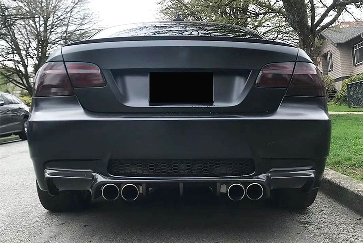 BMW 3 Series E92 E93 M3 2008-2013 Rear Bumper Diffuser Carbon Fiber-Ahacarbon