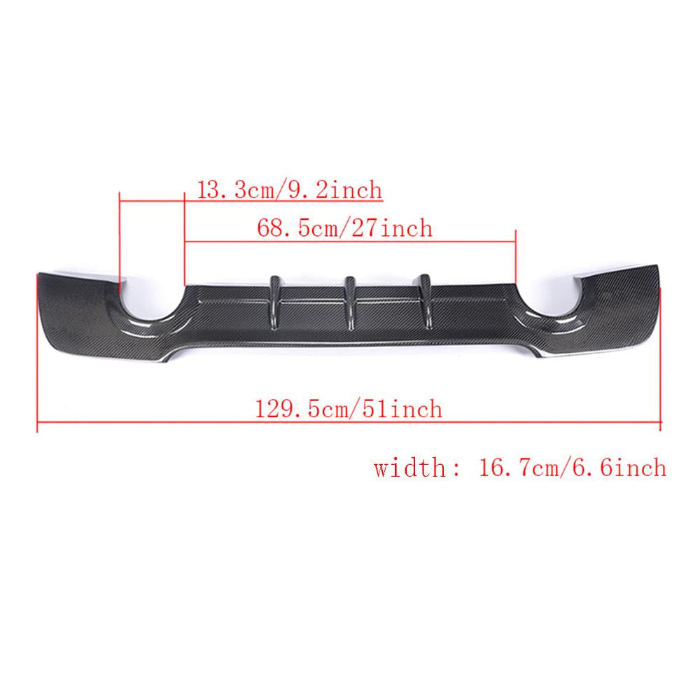 BMW 3 Series E92 E93 M Sport Rear Bumper Diffuser Carbon Fiber-Ahacarbon