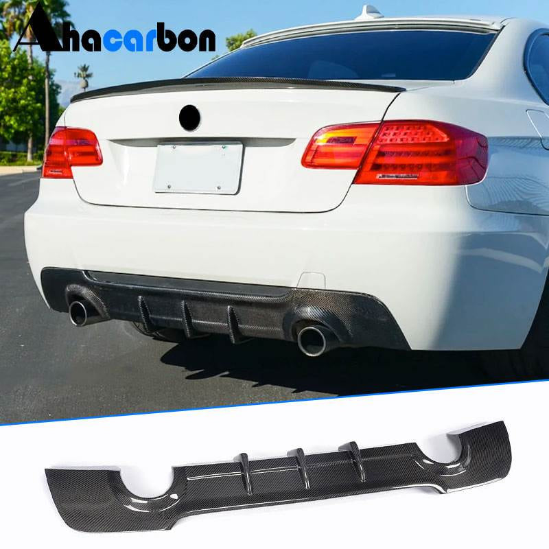 BMW 3 Series E92 E93 M Sport Rear Bumper Diffuser Carbon Fiber-Ahacarbon