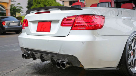 BMW 3 Series E92 E93 M Sport 2007-2012 Rear Bumper Diffuser Carbon Fiber-Ahacarbon