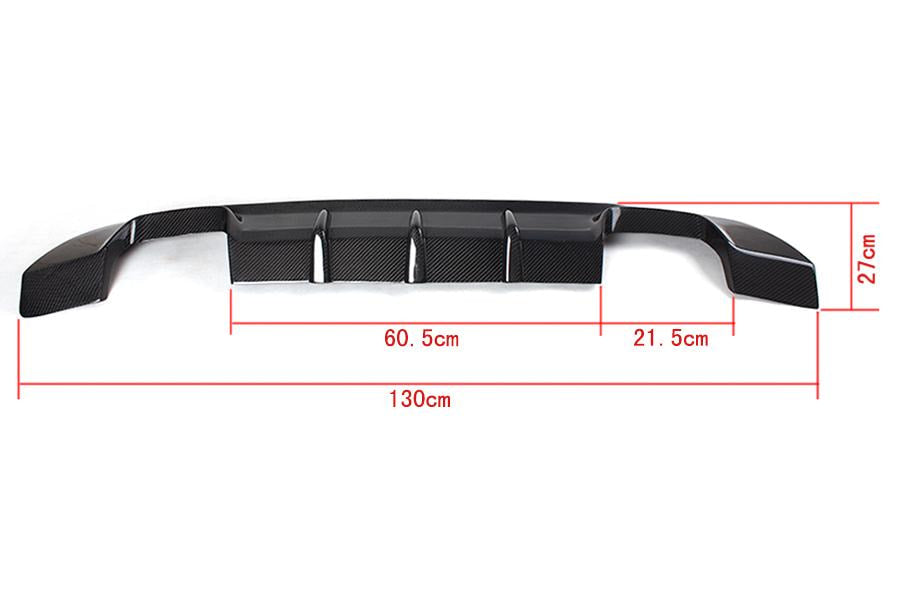 BMW 3 Series E92 E93 M Sport 2007-2012 Rear Bumper Diffuser Carbon Fiber-Ahacarbon