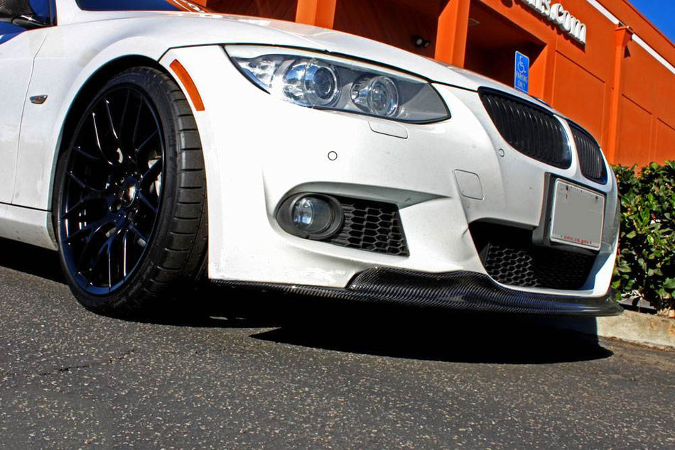 BMW 3 Series E92 E93 M Sport LCI 2010-2012 Front Bumper Lip Carbon Fiber/FRP-Ahacarbon