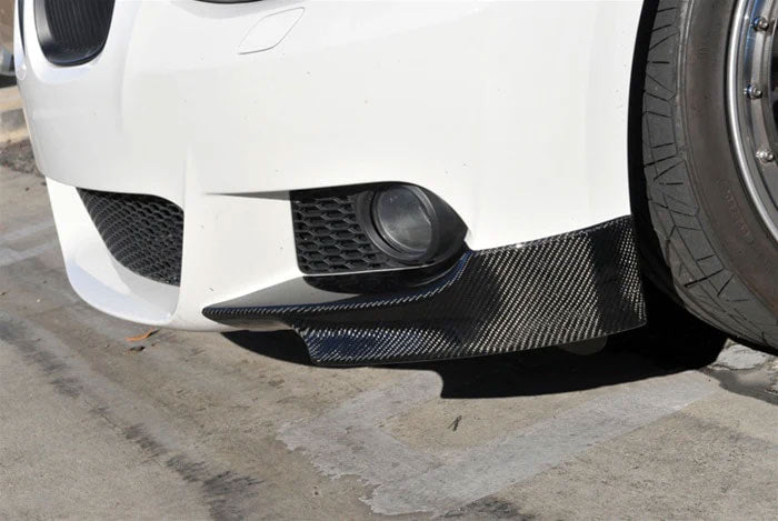 BMW 3 Series E92 E93 M Sport Pre-LCI 2006-2009 Front Bumper Splitters Carbon Fiber-Ahacarbon