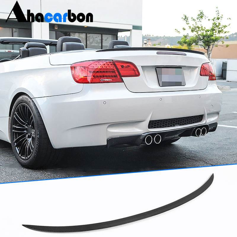 BMW 3 Series E93 Convertible 2007-2013 Rear Trunk Spoiler Carbon Fiber-Ahacarbon