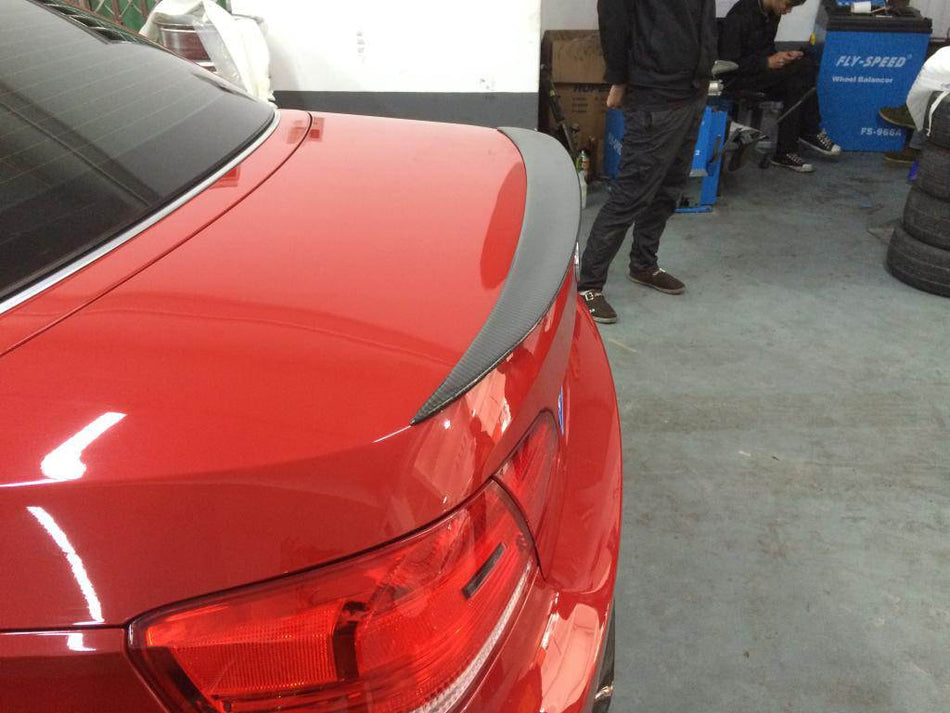 BMW 3 Series E93 M3 Convertible 2007-2013 Rear Trunk Spoiler Carbon Fiber-Ahacarbon