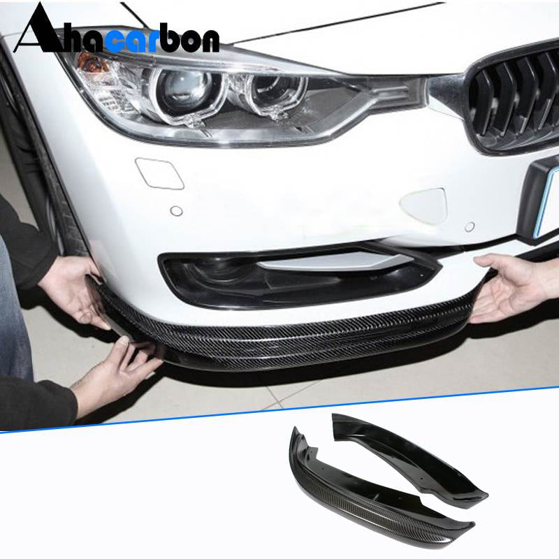 BMW 3 Series F30 Base Pre-LCI 2012-2015 Front Bumper Splitter Carbon Fiber-Ahacarbon
