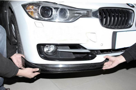 BMW 3 Series F30 Base Pre-LCI 2012-2015 Front Bumper Splitter Carbon Fiber-Ahacarbon