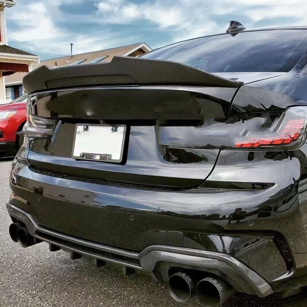 BMW 3 Series G20 320i 330i 330e M Sport 2019-2022 Rear Bumper Diffuser Carbon Fiber/FRP-Ahacarbon