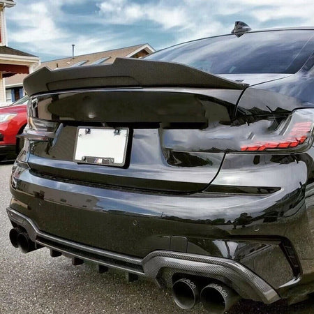 BMW 3 Series G20 320i 330i 330e M Sport 2019-2022 Rear Bumper Diffuser Carbon Fiber/FRP-Ahacarbon