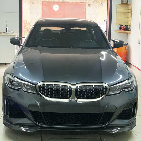 BMW 3 Series G20 320i 330i M Sport M340i 2019-2021 Front Bumper Lip Carbon Fiber-Ahacarbon