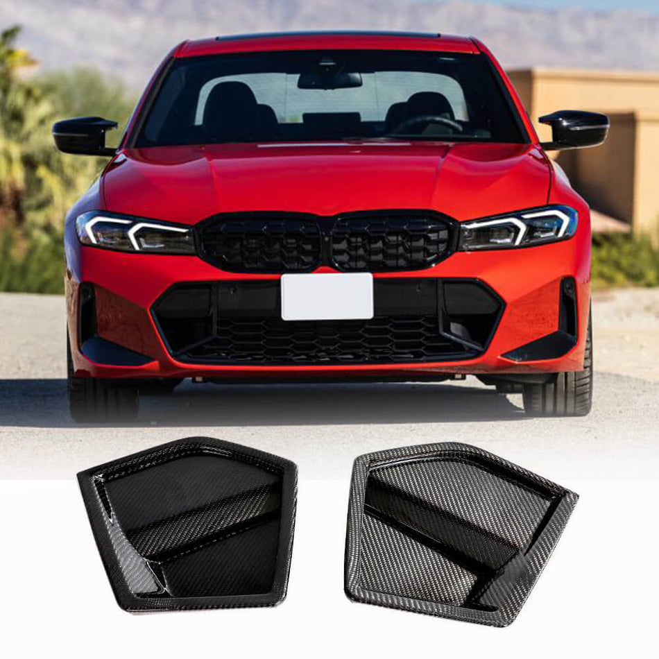 BMW 3 Series G20 G28 LCI M-Sport 320i 330i Sedan 4-Door 2022-2023 Front Bumper Splitter Carbon Fiber-Ahacarbon
