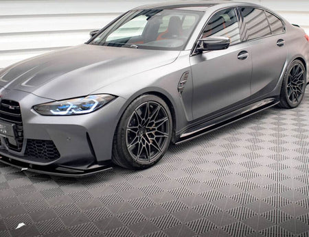 BMW 3 Series G80 M3 2021+ Side Skirts Carbon Fiber-Ahacarbon