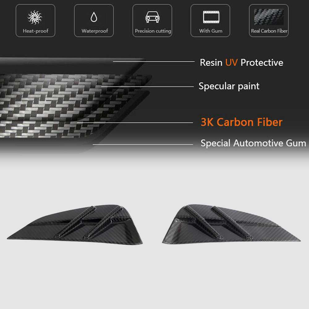 BMW 3 Series G80 M3 2021+ Side Air Fender Vents Dry Carbon Fiber-Ahacarbon