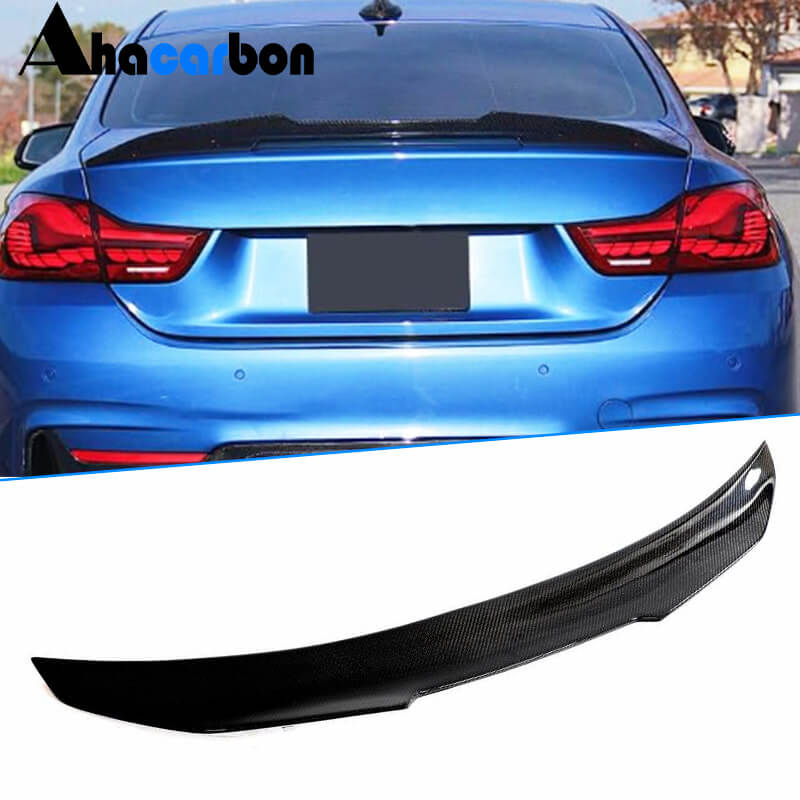 BMW 4 Series F33 F83 M4 Convertible 2014-2019 Rear Trunk Spoiler Carbon Fiber-Ahacarbon