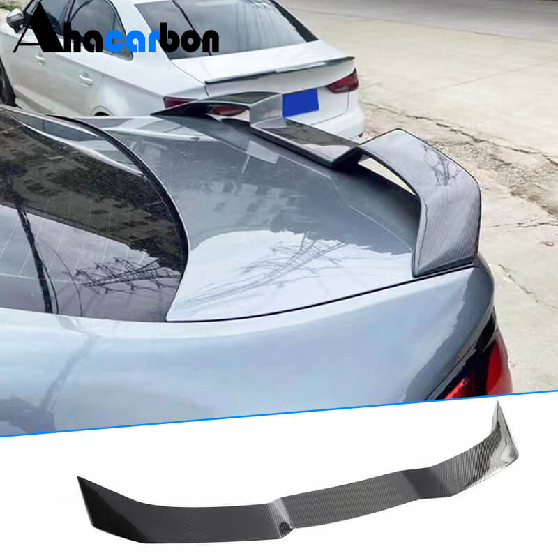 BMW 4 Series G26 i4 2021-2022 Rear Trunk Spoiler Carbon Fiber-Ahacarbon