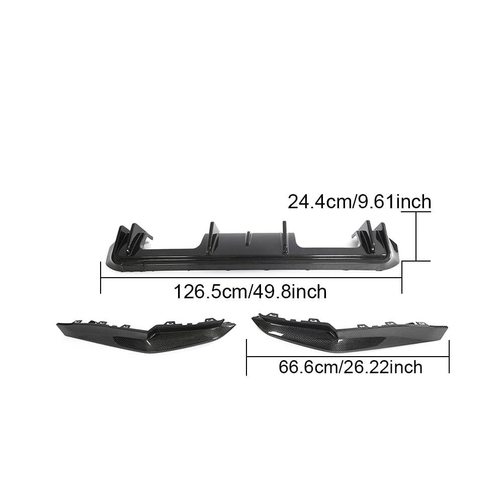 BMW 4 Series G82 G83 M4 2021-2023 Rear Bumper Diffuser Carbon Fiber-Ahacarbon