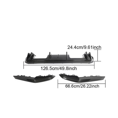 BMW 4 Series G82 G83 M4 2021-2023 Rear Bumper Diffuser Carbon Fiber-Ahacarbon