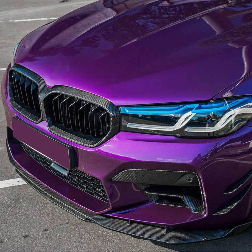 BMW 5 Series F90 M5 2021-2024 Fog Light Covers Dry Carbon Fiber-Ahacarbon