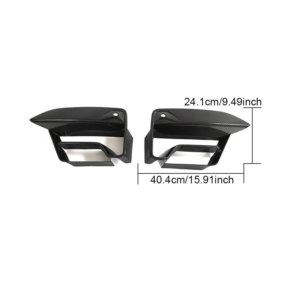 BMW 5 Series F90 M5 2021-2024 Fog Light Covers Dry Carbon Fiber-Ahacarbon