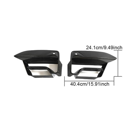 BMW 5 Series F90 M5 2021-2024 Fog Light Covers Dry Carbon Fiber-Ahacarbon