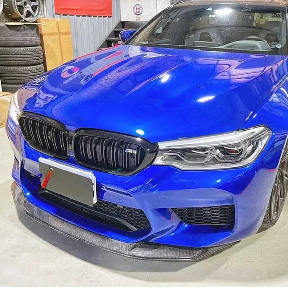 BMW 5 Series F90 M5 Pre-LCI 2018-2020 Front Bumper Lip Carbon Fiber-Ahacarbon