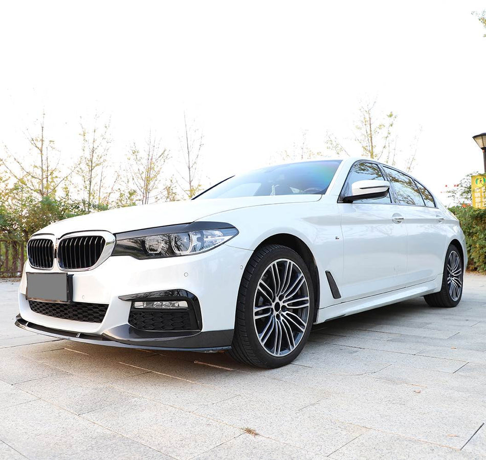 BMW 5 Series G30 G31 Pre-LCI 2017-2020 Front Bumper Lip Carbon Fiber/FRP-Ahacarbon