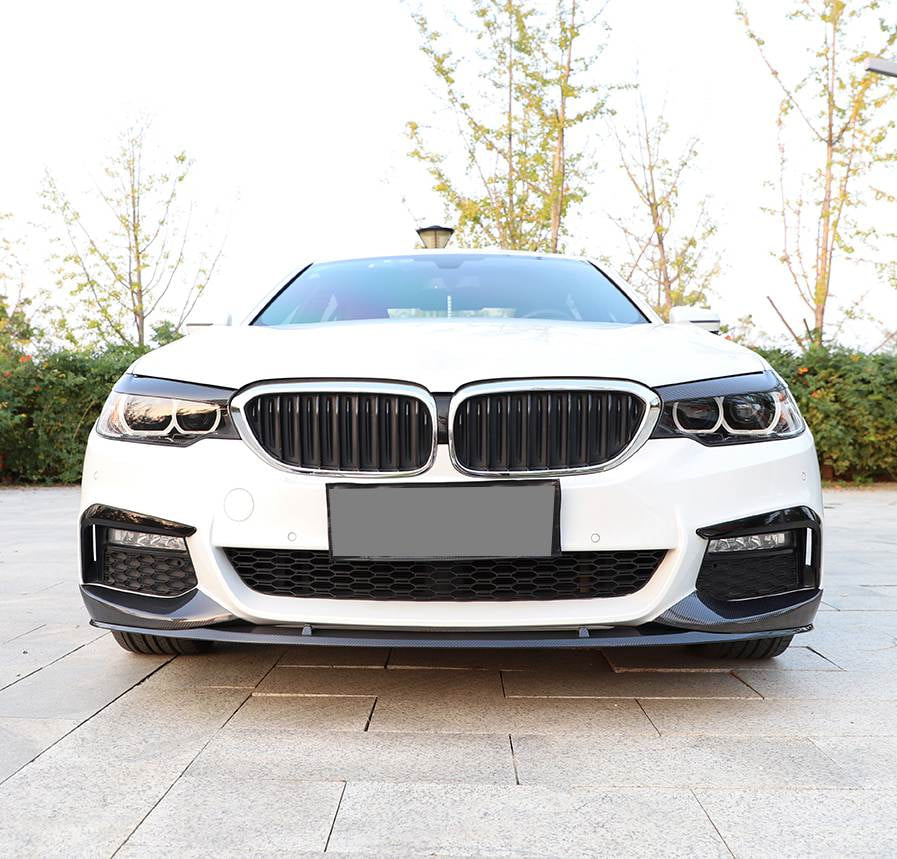 BMW 5 Series G30 G31 Pre-LCI 2017-2020 Front Bumper Lip Carbon Fiber/FRP-Ahacarbon