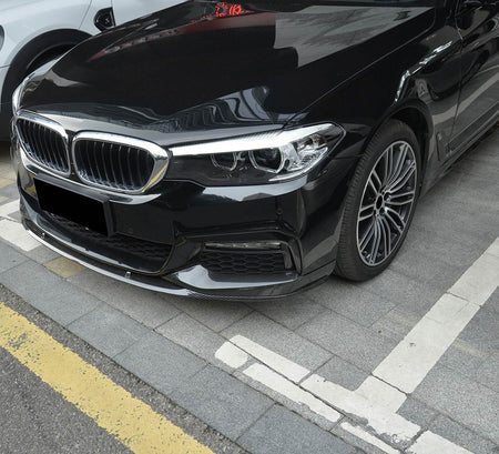 BMW 5 Series G30 G31 Pre-LCI 2017-2020 Front Bumper Lip Carbon Fiber/FRP-Ahacarbon