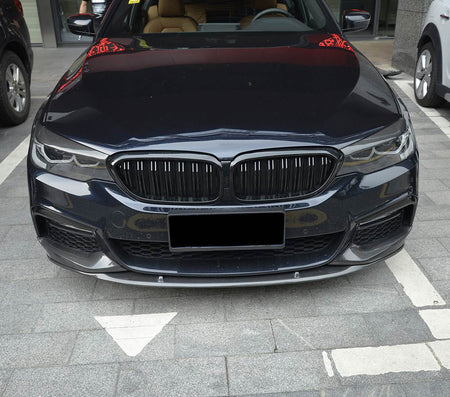 BMW 5 Series G30 G31 Pre-LCI 2017-2020 Front Bumper Lip Carbon Fiber/FRP-Ahacarbon