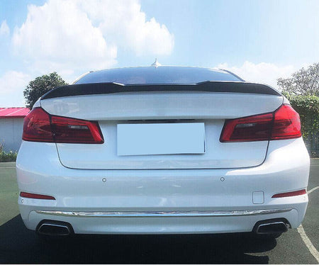 BMW 5 Series G30 G38 2017-2023 Trunk Lid Spoiler Glossy Black ABS-Ahacarbon