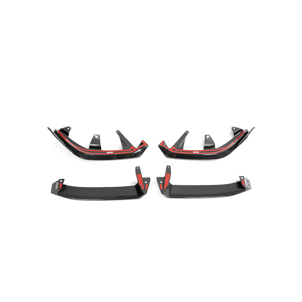 BMW 5 Series I5 G60 M Sport 2024+ Front Bumper Lip Dry Carbon Fiber-Ahacarbon