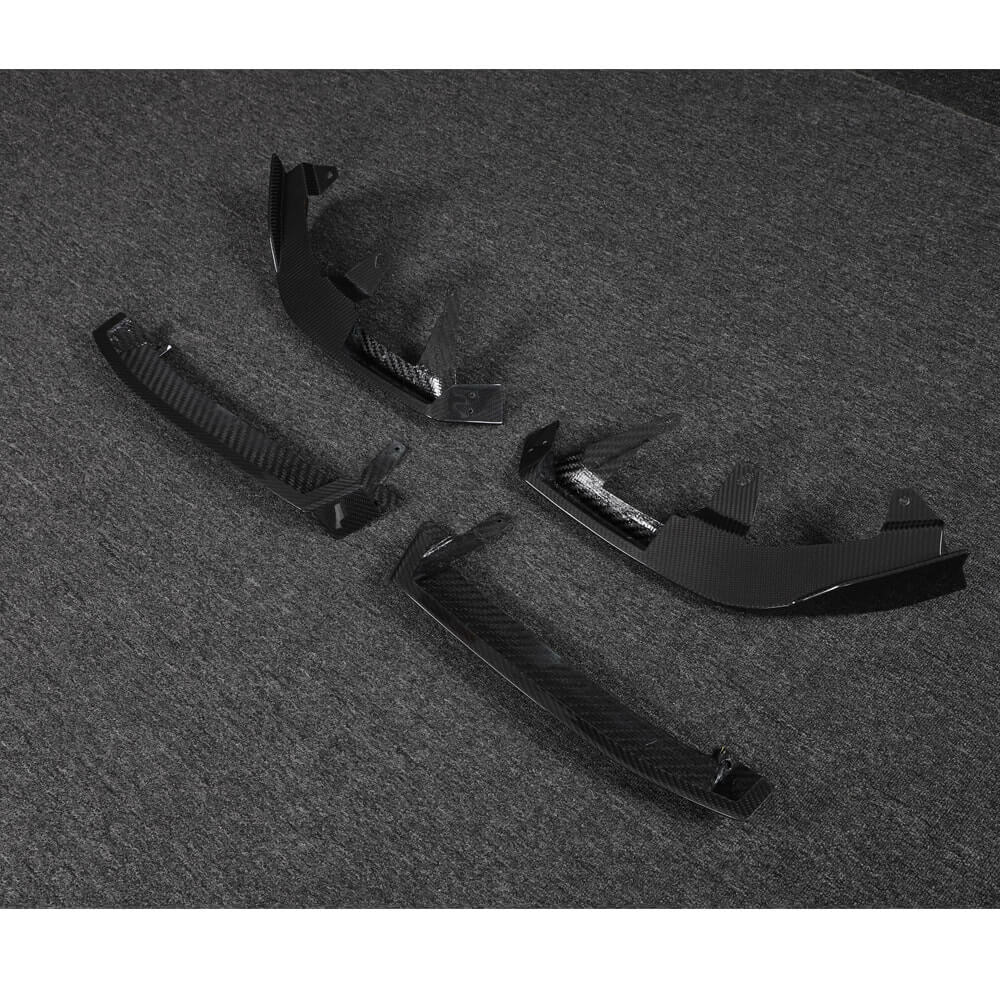BMW 5 Series I5 G60 M Sport 2024+ Front Bumper Lip Dry Carbon Fiber-Ahacarbon