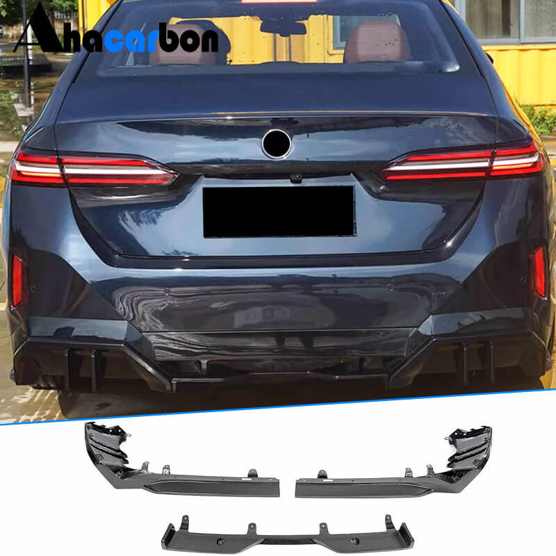BMW 5 Series I5 G60 M Sport 2024+ Rear Bumper Diffuser Dry Carbon Fiber-Ahacarbon