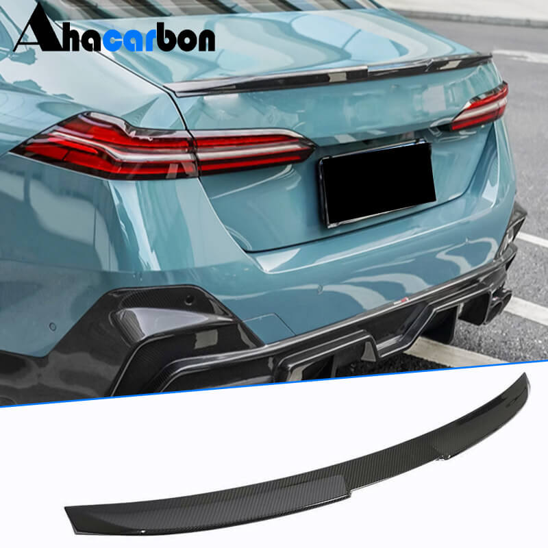 BMW 5 Series I5 G60 M Sport 2024+ Rear Trunk Spoiler Dry Carbon Fiber-Ahacarbon