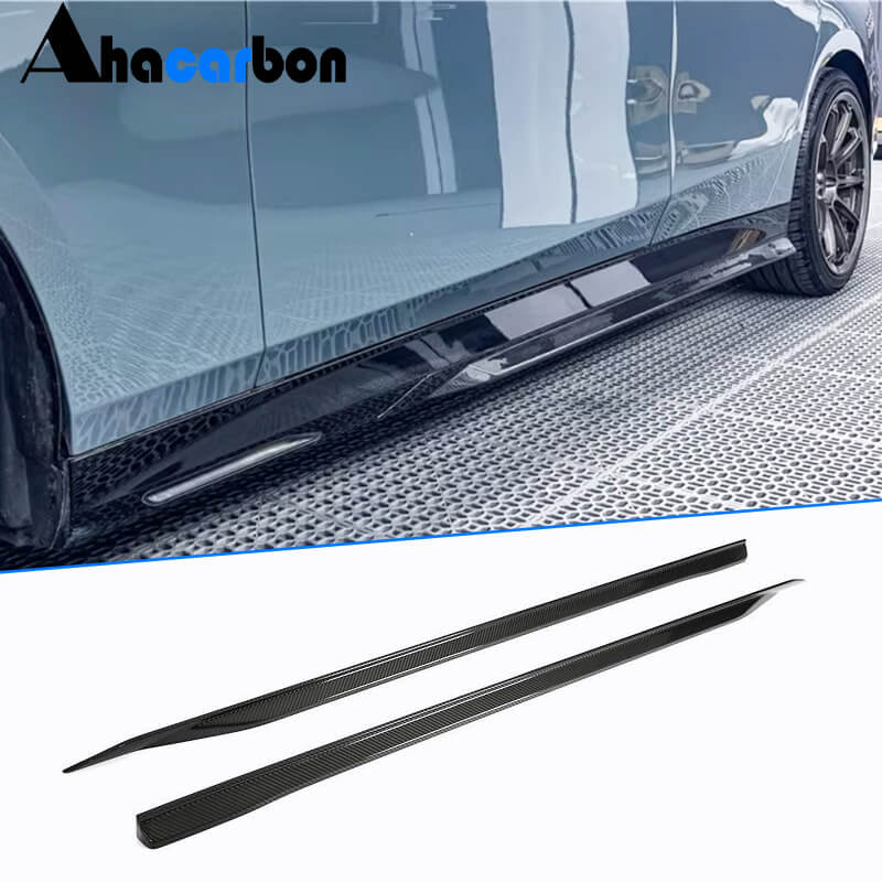 BMW 5 Series I5 G60 M Sport 2024+ Side Skirts Dry Carbon Fiber-Ahacarbon
