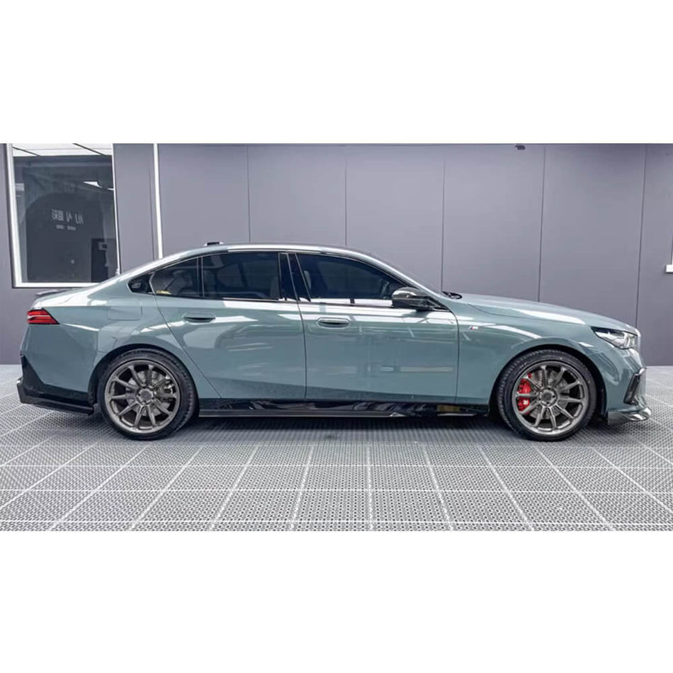 BMW 5 Series I5 G60 M Sport 2024+ Side Skirts Dry Carbon Fiber-Ahacarbon