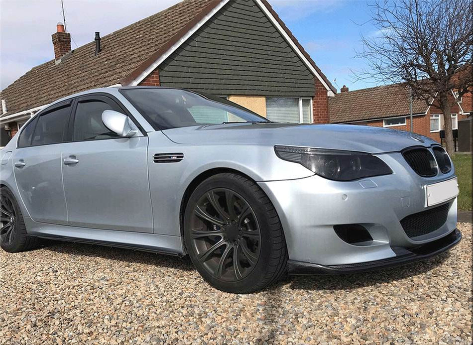 BMW 6 Series E60 M5 2005-2010 Front Bumper Lip Carbon Fiber-Ahacarbon