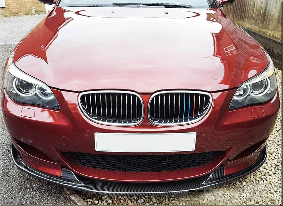 BMW 6 Series E60 M5 2005-2010 Front Bumper Lip Carbon Fiber-Ahacarbon